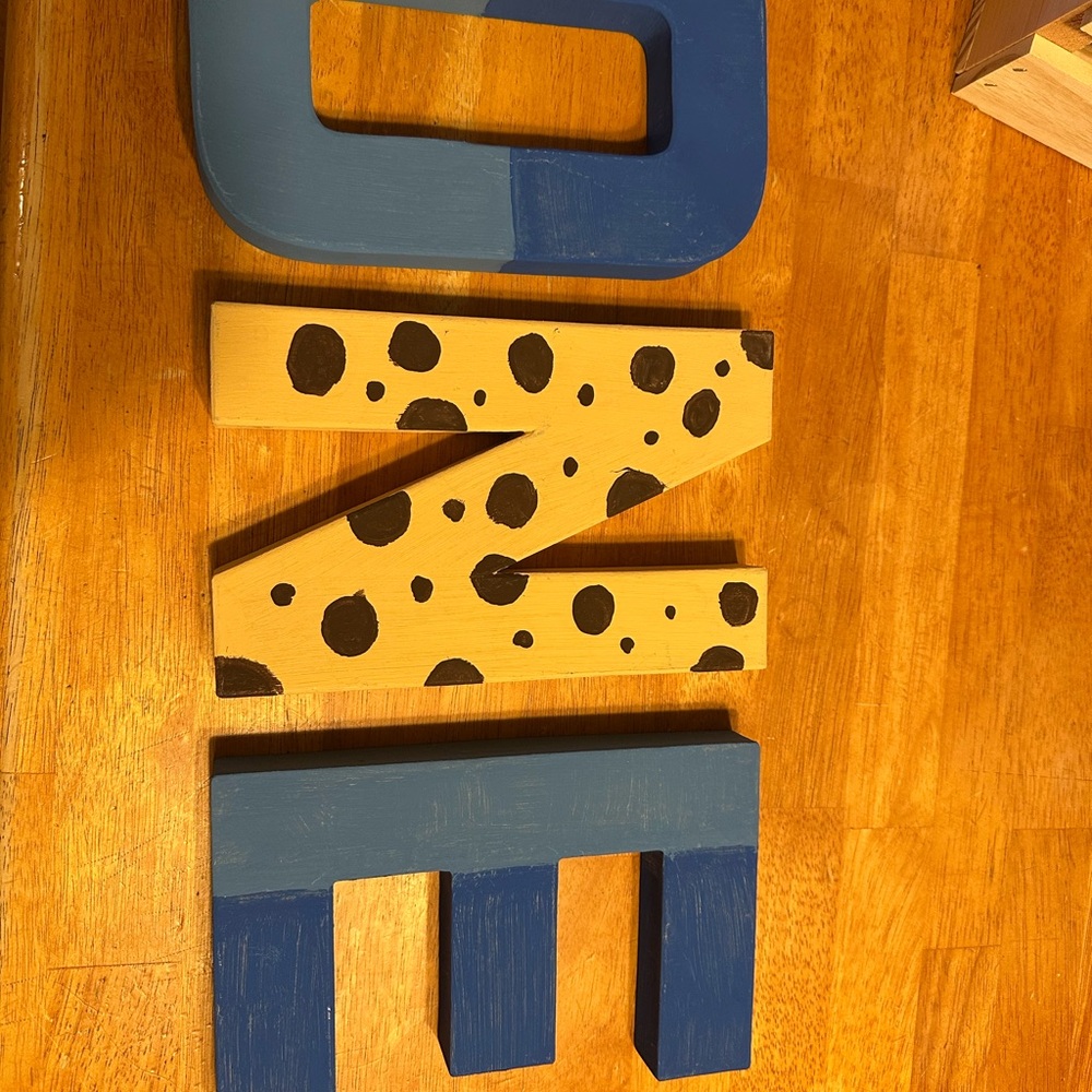 cookie monster sesame street standing letters